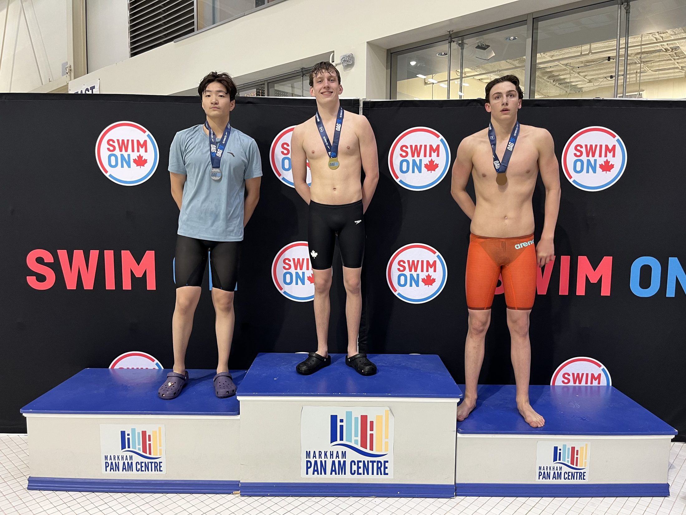 Podium at Markham Pan Am Centre