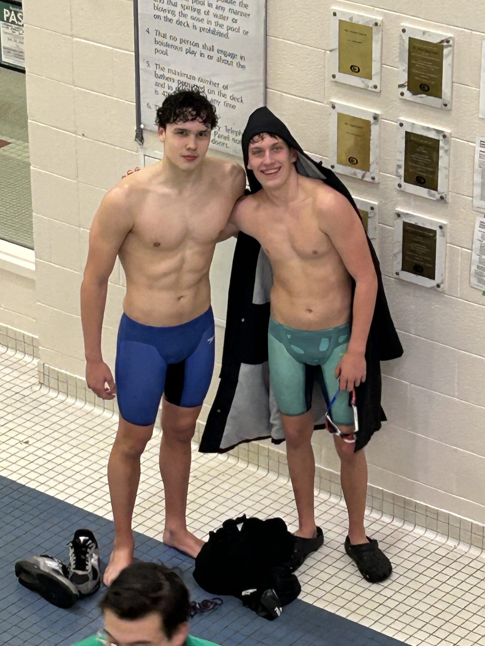 Luke with teammate